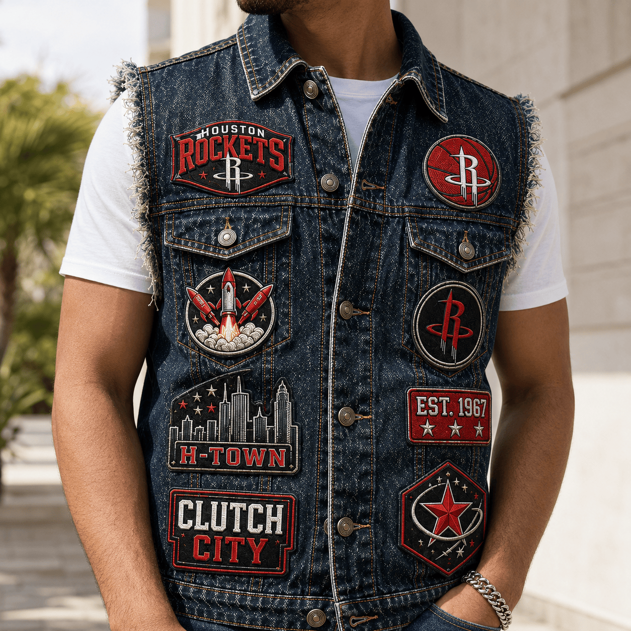 HTRK PREMIUM DENIM VEST NVH