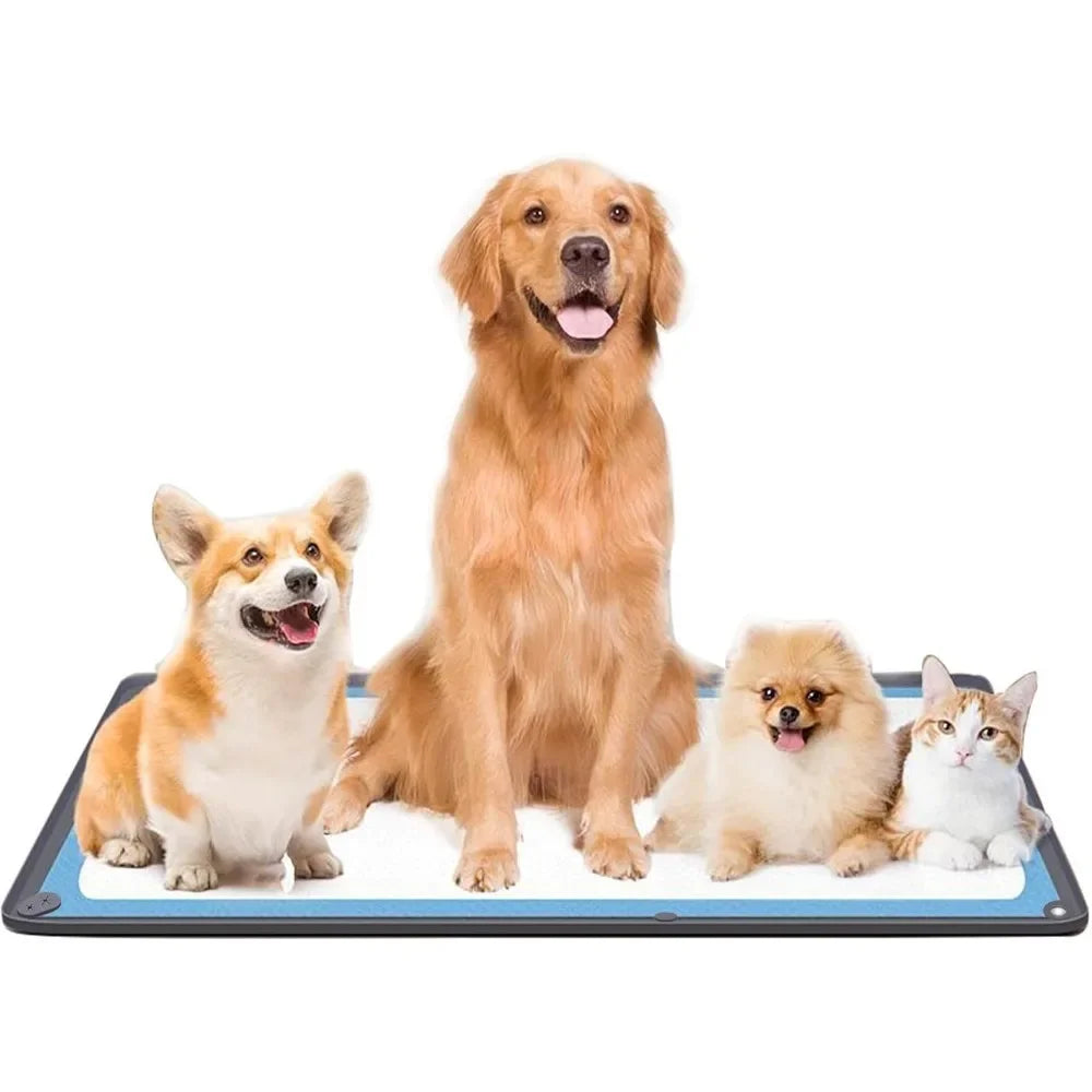 1 foldable silicone dog training board tray - leak proof dog diaper and garbage bin pad
